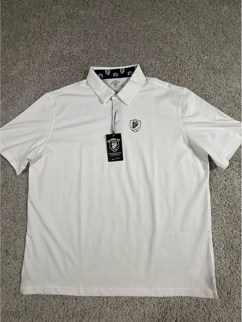 NWT The Swing Life Men’s Large Golf Polo Premium Quality Cotton $69 Retail